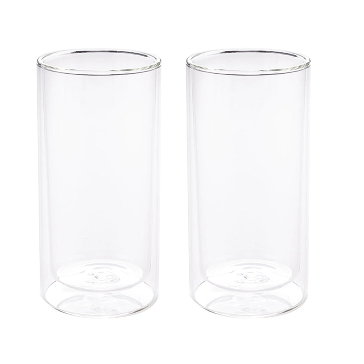 UMAI Set of 2: Double Wall Borosilicate Glass Coffee Mugs | 250ml | Transparent