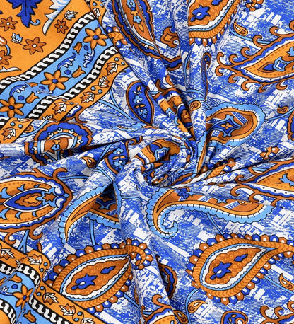 100% Pure Cotton Traditional Printed Bedsheet for Double Bed King Size Bedsheet with 2 Pillow Covers