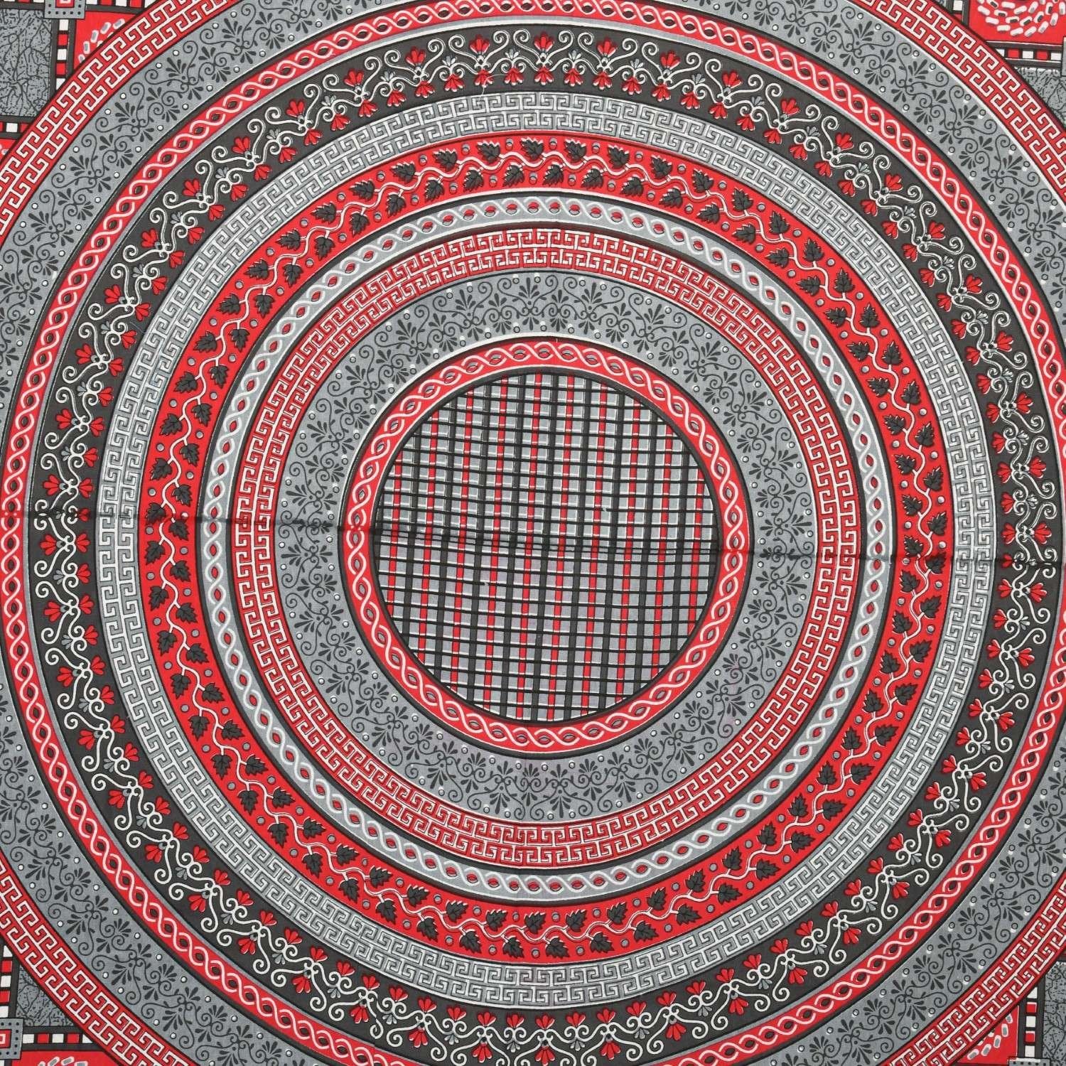 100% Pure Cotton Traditional Printed Bedsheet for Double Bed King Size Bedsheet with 2 Pillow Covers