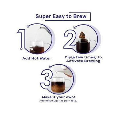 Sleepy Owl Madras Blend Filter Coffee - Pack of 1 - 10 Bags