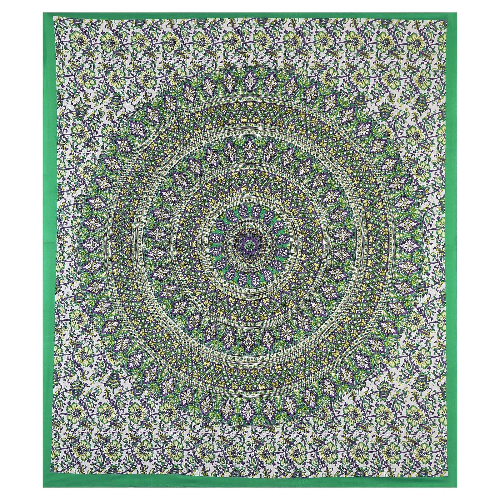 100% Pure Cotton Traditional Printed Bedsheet for Double Bed King Size Bedsheet with 2 Pillow Covers