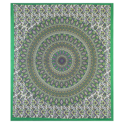 100% Pure Cotton Traditional Printed Bedsheet for Double Bed King Size Bedsheet with 2 Pillow Covers