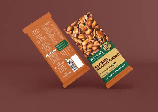 Classic Peanut Chikki (Pack of 4) - Nutty Delight for the Whole Family (25gm each)