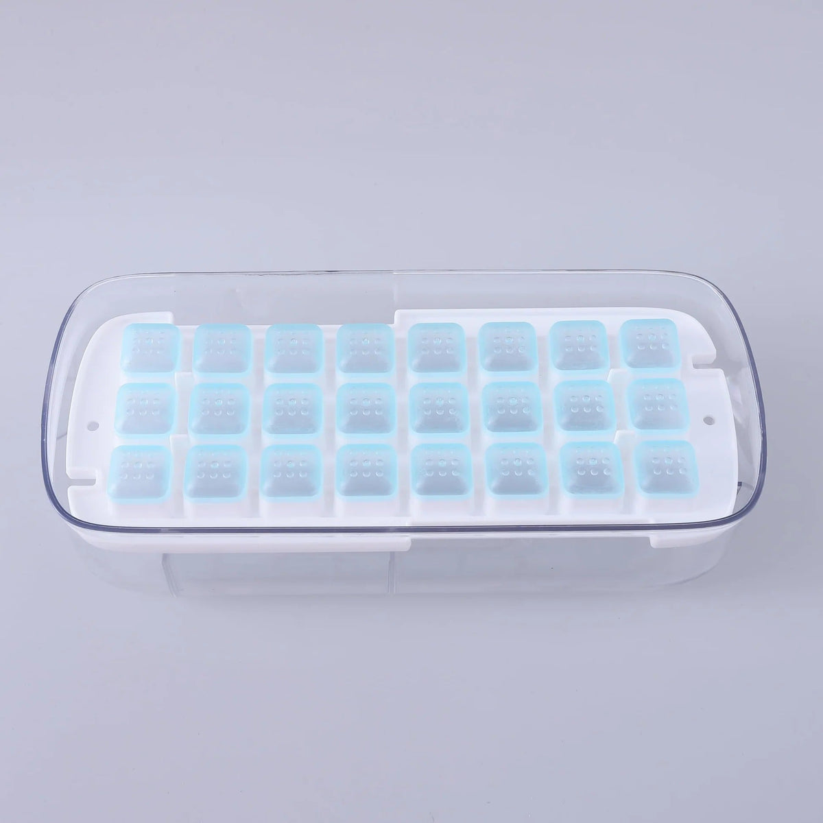 UMAI Ice Cube Trays with Scoop | 24 Compartments | BPA Free | Blue