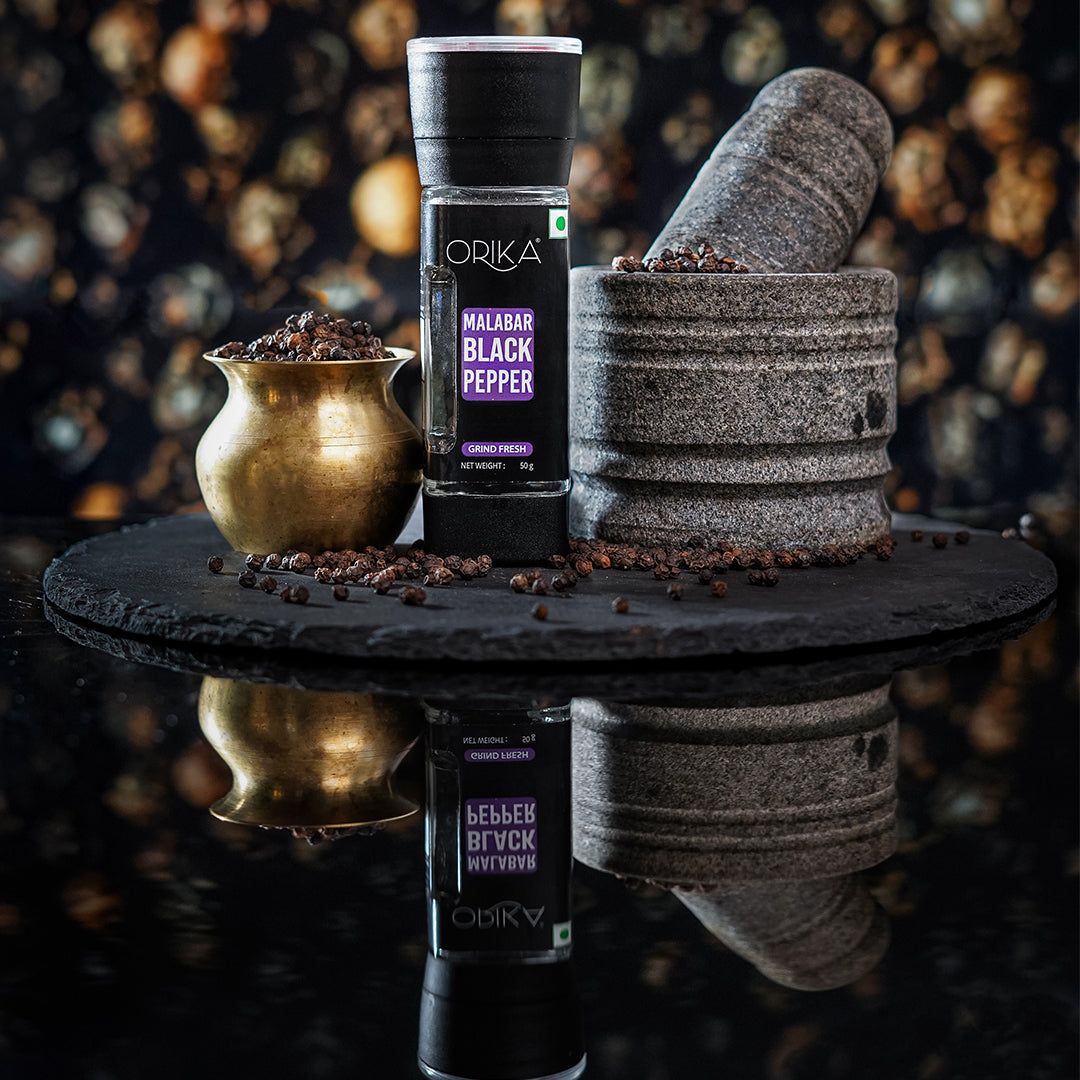 Orika Malabar Black Pepper Grinder, 50gm