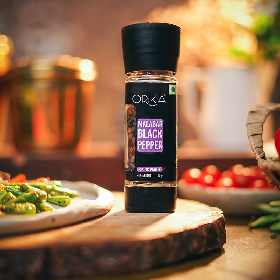 Orika Malabar Black Pepper Grinder, 50gm