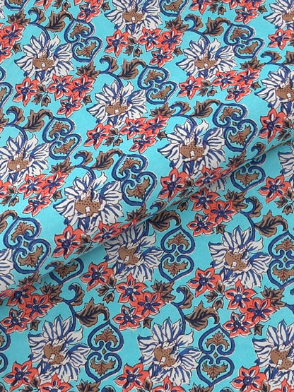 100% Pure Cotton Traditional Printed Bedsheet for Double Bed King Size Bedsheet with 2 Pillow Covers