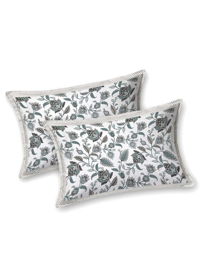 100% Pure Cotton Traditional Printed Bedsheet for Double Bed King Size Bedsheet with 2 Pillow Covers