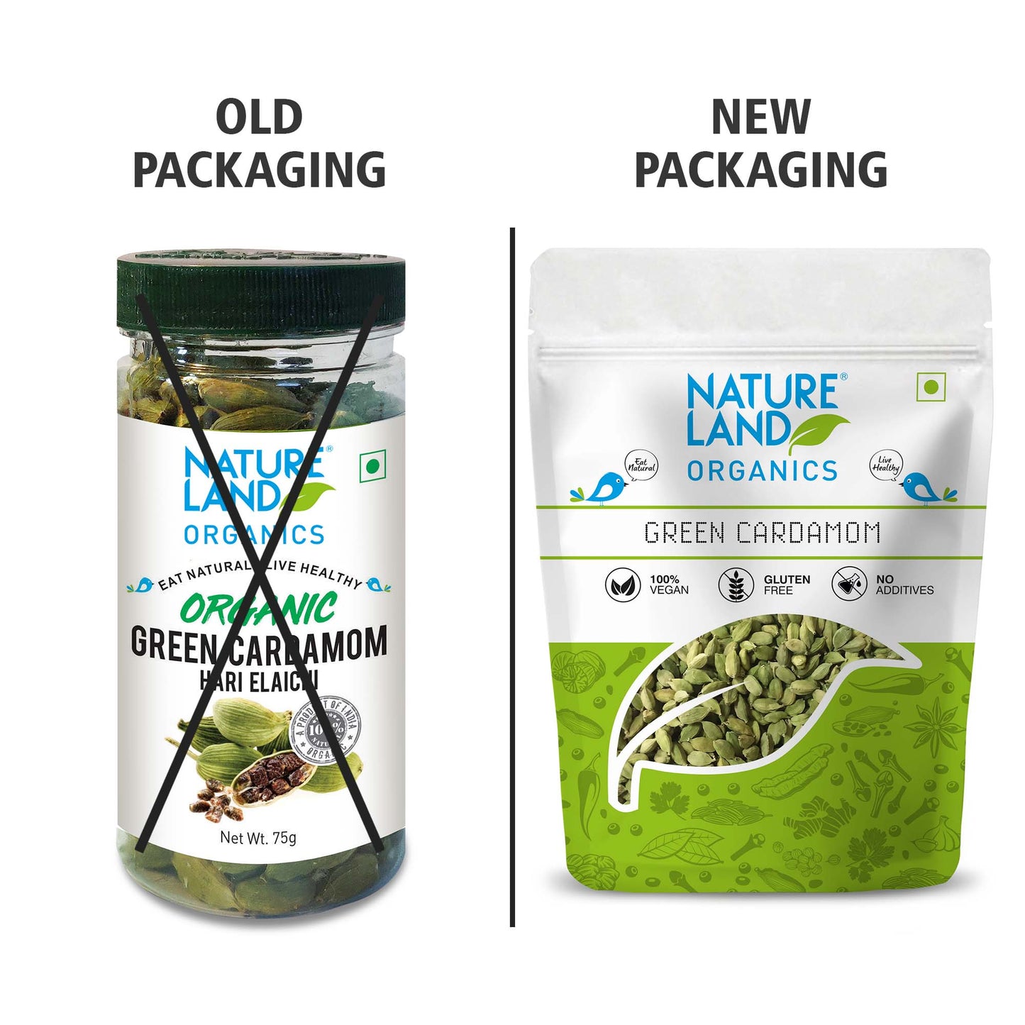 Organic Green Cardamom 75 Gm