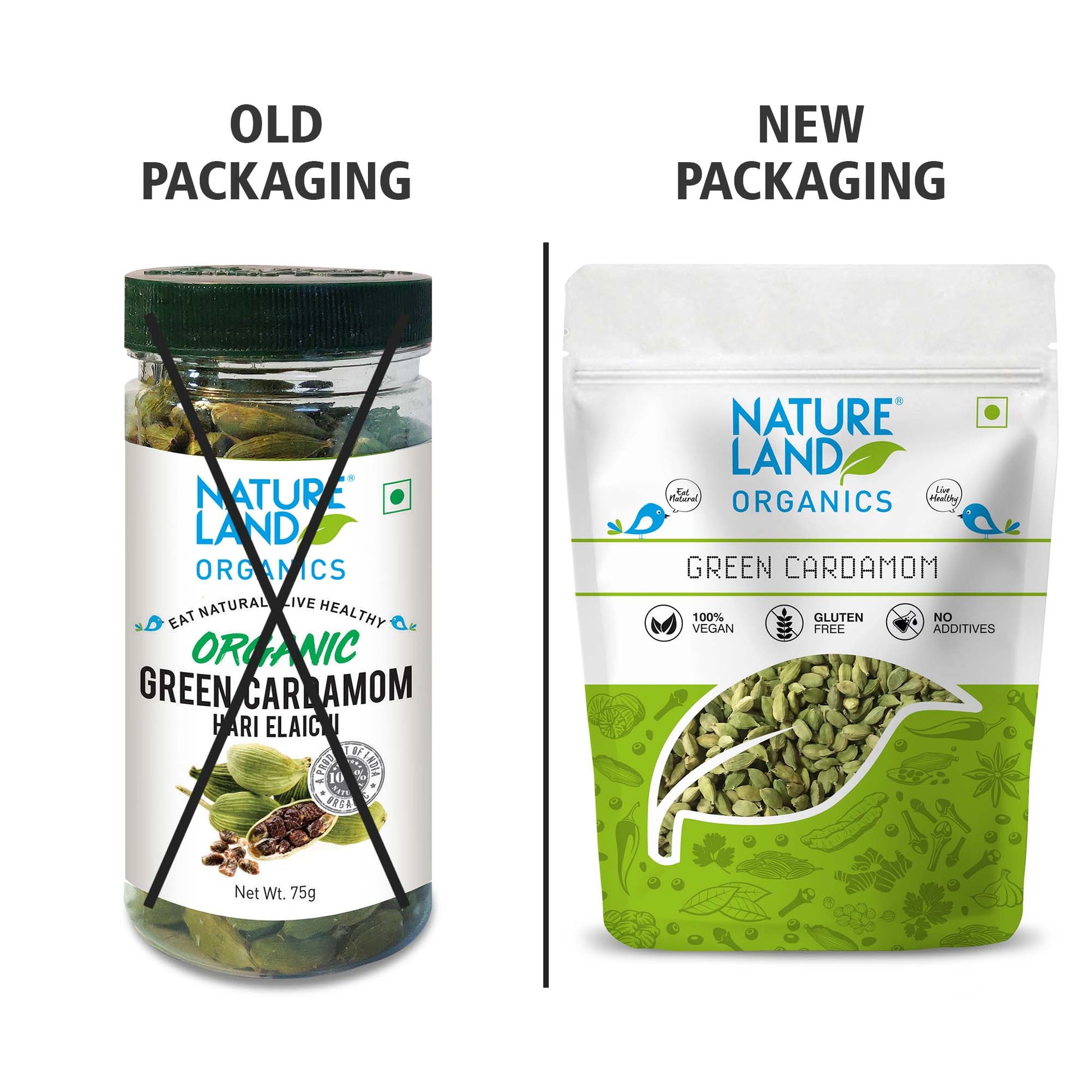 Organic Green Cardamom 75 Gm