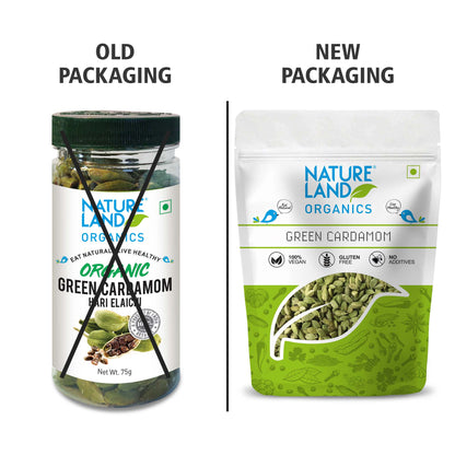 Organic Green Cardamom 75 Gm