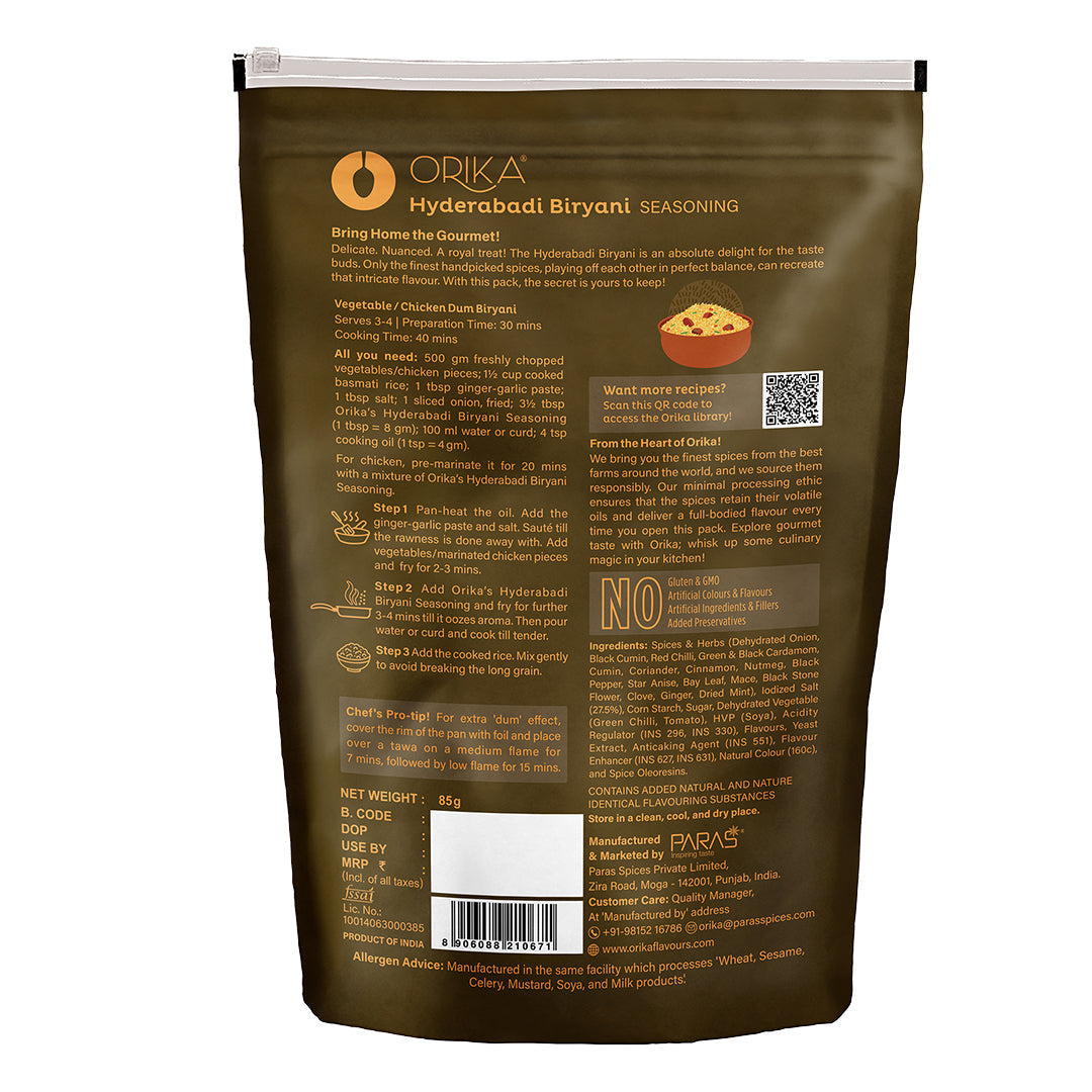 Orika Hyderabadi Biryani Seasoning, 85g