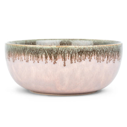 USHA SHRIRAM Ceramic Bowl for Snack Dinner Ramen Soup Microwave Safe Chip Resistant Serving Bowl Set