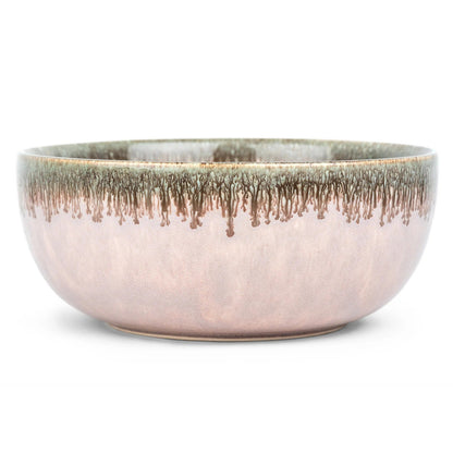 USHA SHRIRAM Ceramic Bowl for Snack Dinner Ramen Soup Microwave Safe Chip Resistant Serving Bowl Set