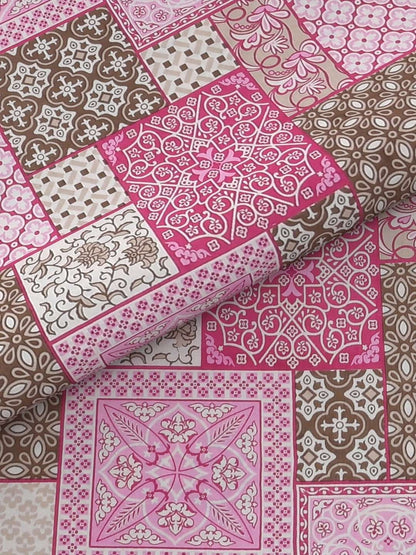 100% Pure Cotton Traditional Printed Bedsheet for Double Bed King Size Bedsheet with 2 Pillow Covers