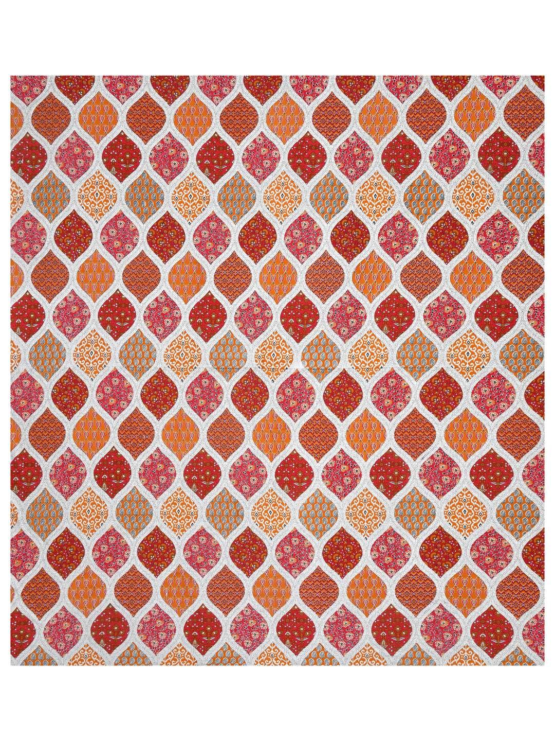 100% Pure Cotton Traditional Printed Bedsheet for Double Bed King Size Bedsheet with 2 Pillow Covers