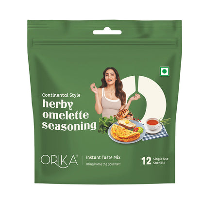 Continental Style Herby Omelette Seasoning-12 single use sachets