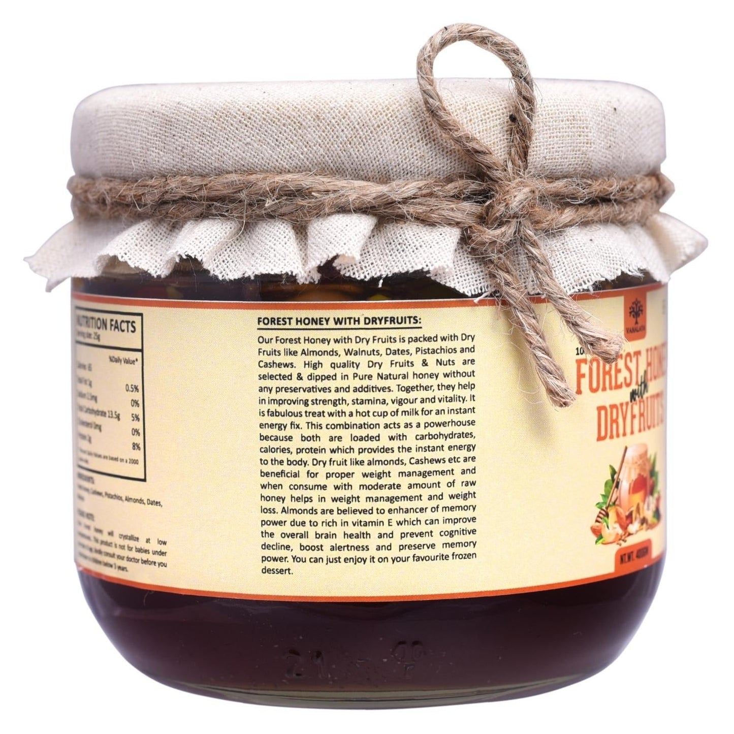 Vanalaya Forest Honey Soaked Dry Fruits - 400 gms