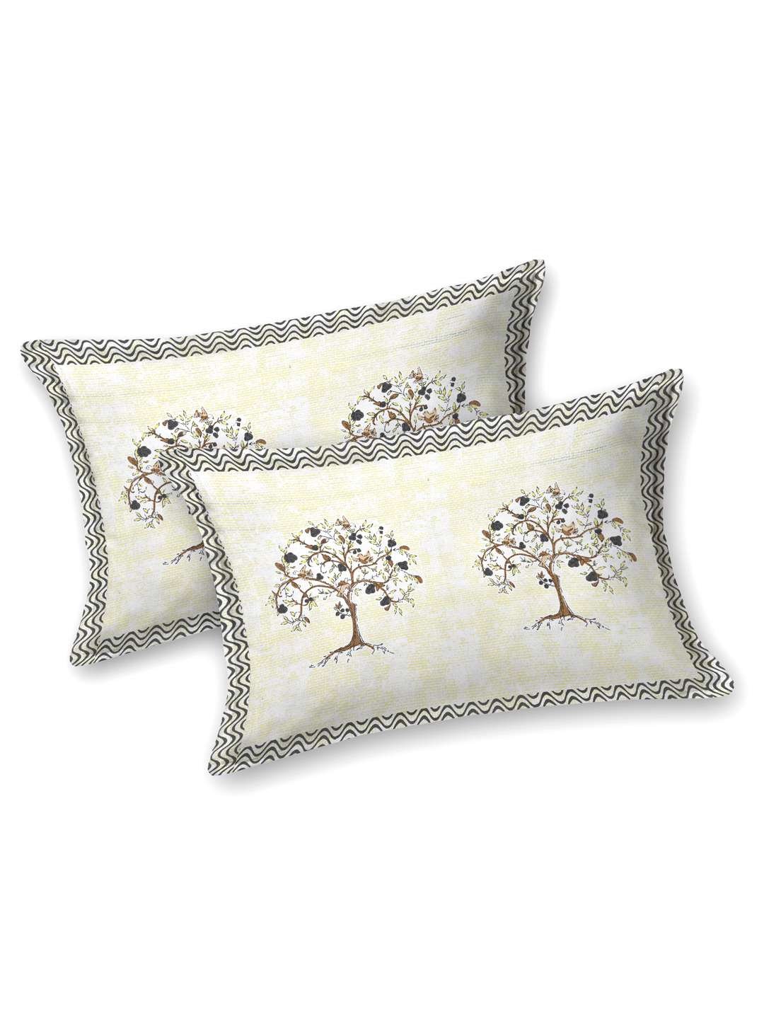 100% Pure Cotton Traditional Printed Bedsheet for Double Bed King Size Bedsheet with 2 Pillow Covers