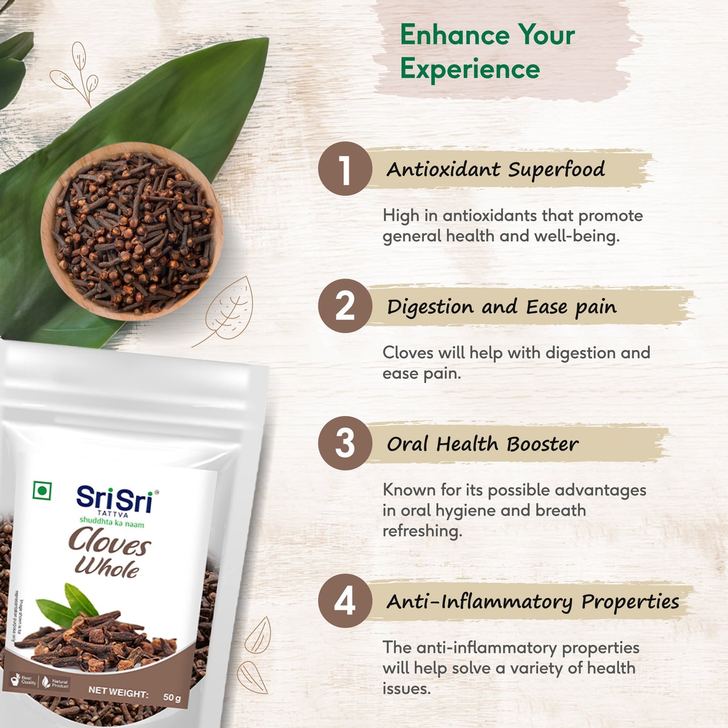 Cloves Whole, 50 g