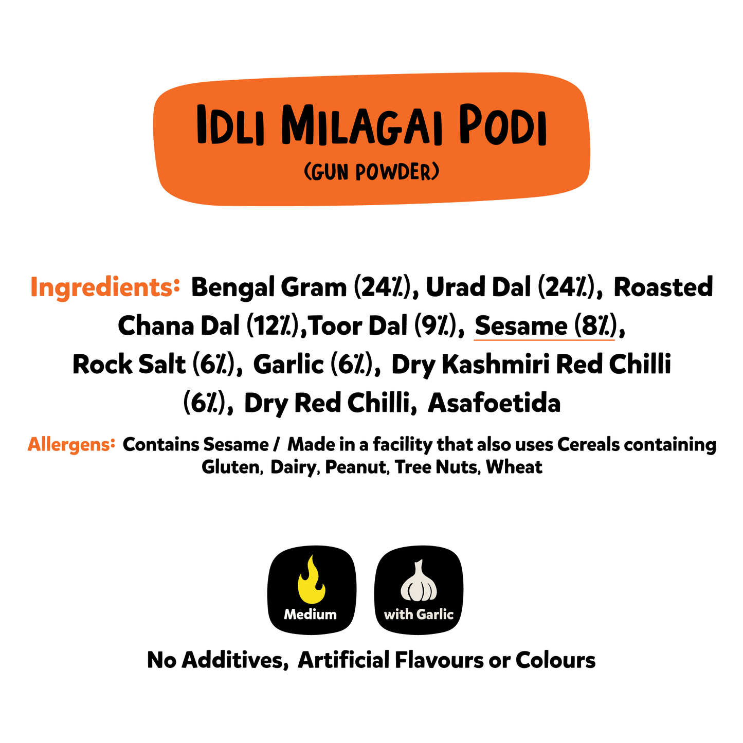 Idli Milagai Podi (with Garlic) | 100% Authentic Gunpowder