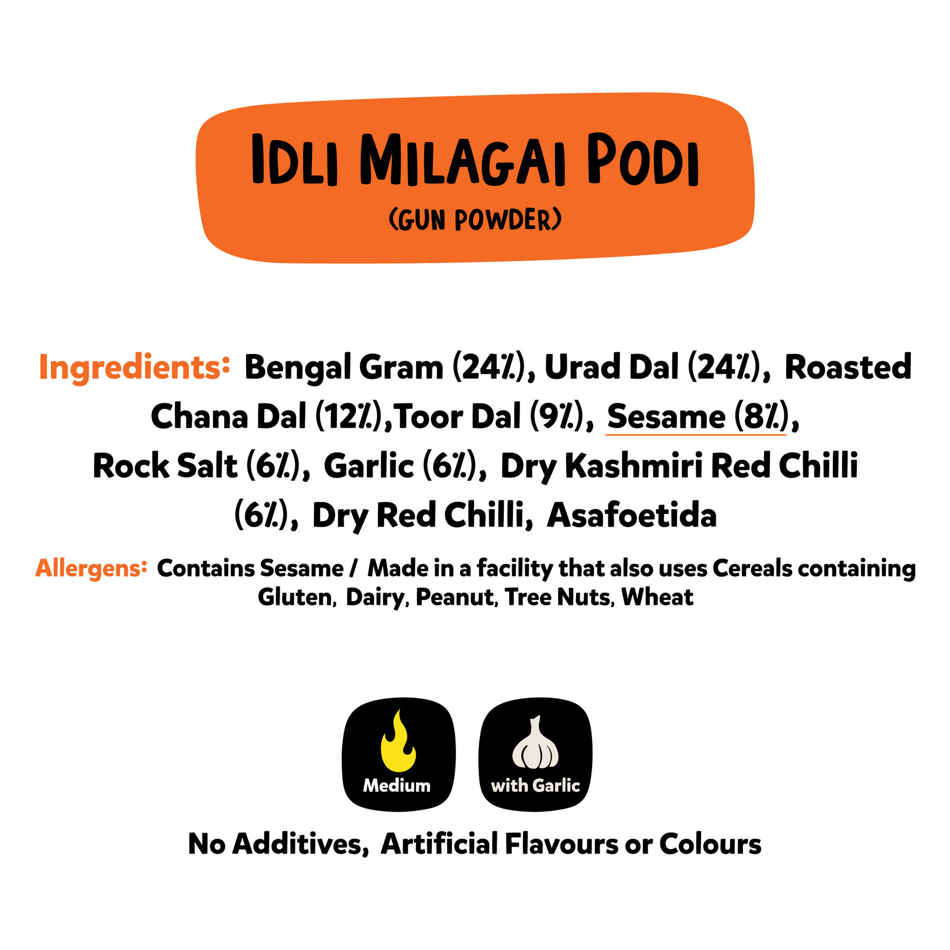 Idli Milagai Podi (with Garlic) | 100% Authentic Gunpowder
