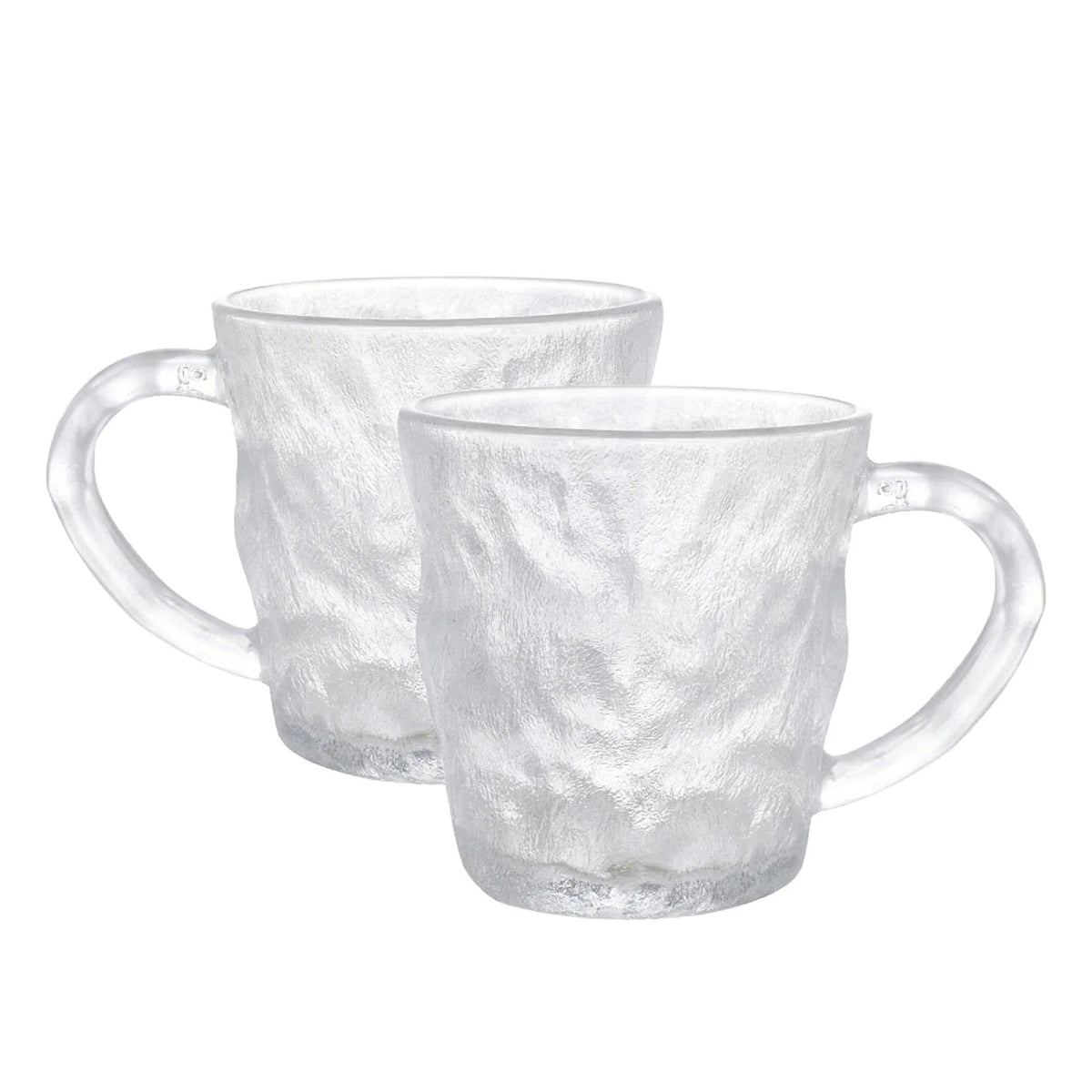 UMAI Set of 2: Glass Tea Cups - Lead-Free Elegant Design | 280ml | Transparent