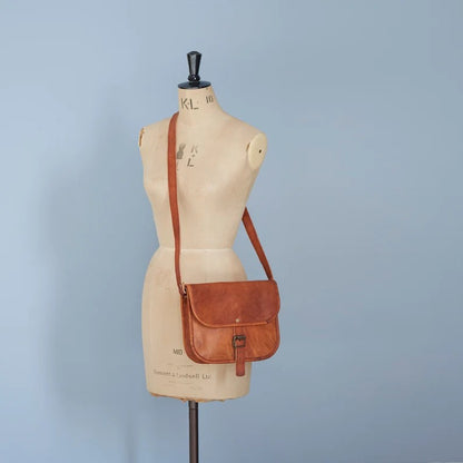 Craftshades – 5″7 Single Strip Handcrafted Messenger Leather Bag | 100% Genuine Leather