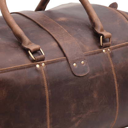 CraftShades Leather Duffle Bag for Men – Stylish and Durable Travel Bag