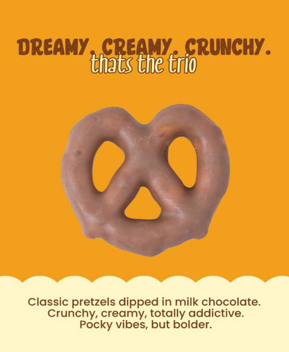 Atom Eats | Milk Choco Dipped Pretzels - Pack 1(30g Each Pack)