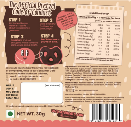 Atom Eats Pretzel - Pack of 3(30g Each Pack)