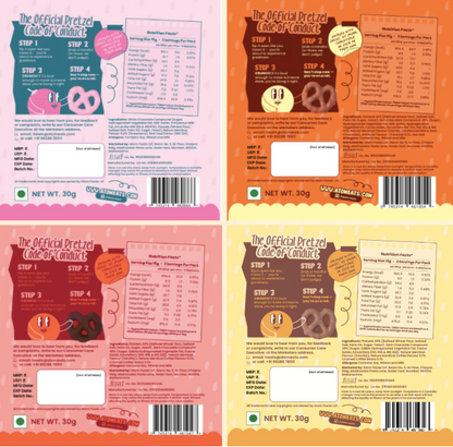 Atom Eats Choco Pretzel Variety Pack - Pack of 5 (30g Each Pack)