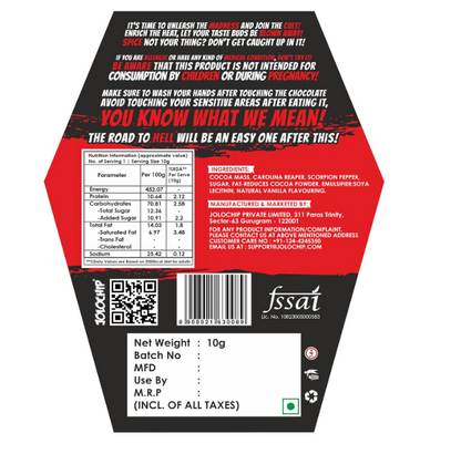 JOLOCHIP - HOTTEST CHOCOLATE CHALLENGE -Pack of 1(10g)