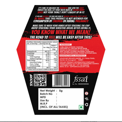 JOLOCHIP Challenge Combo - Pack (The Last Chip 5g, World’s Haottest Seasoning 30g, and Hottest Chocolate Challenges (10g))