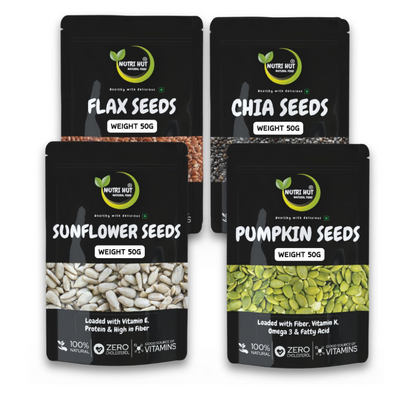 Nutri Hut Seeds Combo - Pack of 4