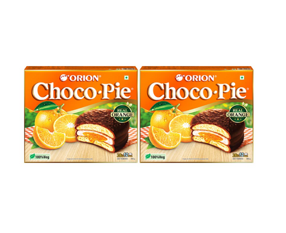 Orion Orange Choco Pie Cookies - Pack of 24