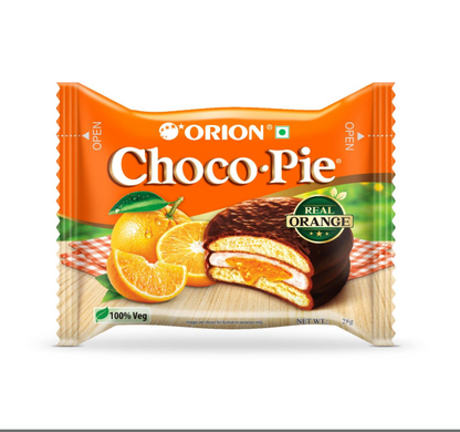 Orion Orange Choco Pie Cookies - Pack of 24