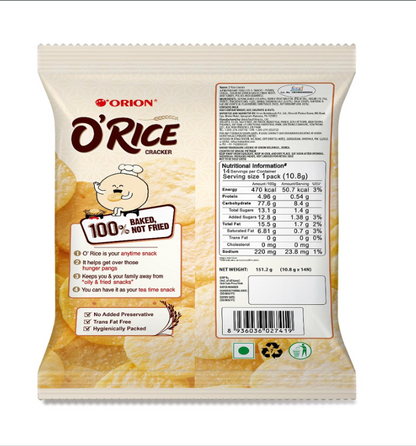 Orion Assorted snacks combo - Pack of 2(O'rice cracker Korean baked snack & Strawberry Chocopie)