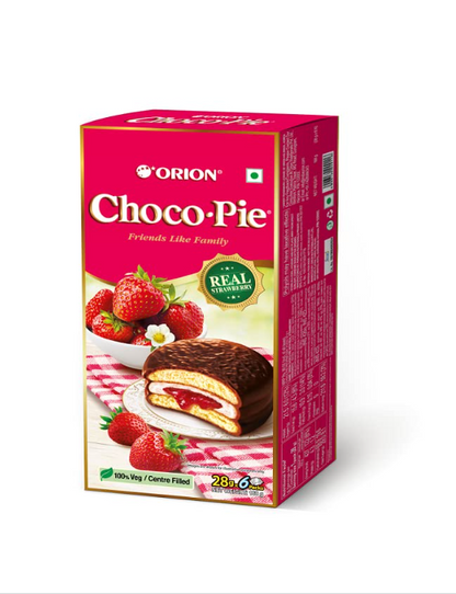 ORION Assorted Combo - Pack of 2(Custas Cup Cake & Strawberry Choco)