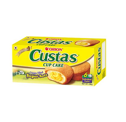 ORION Assorted Combo - Pack of 2(Custas Cup Cake & Strawberry Choco)