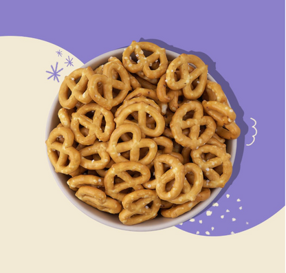 Atom Eats | Salted Mini Pretzel Knots in Jar - Pack of 2 (70g Each Pack)