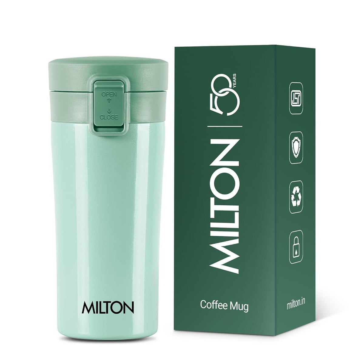 MILTON Thermosteel Vacuum Insulated Stainless Steel Coffee Mug