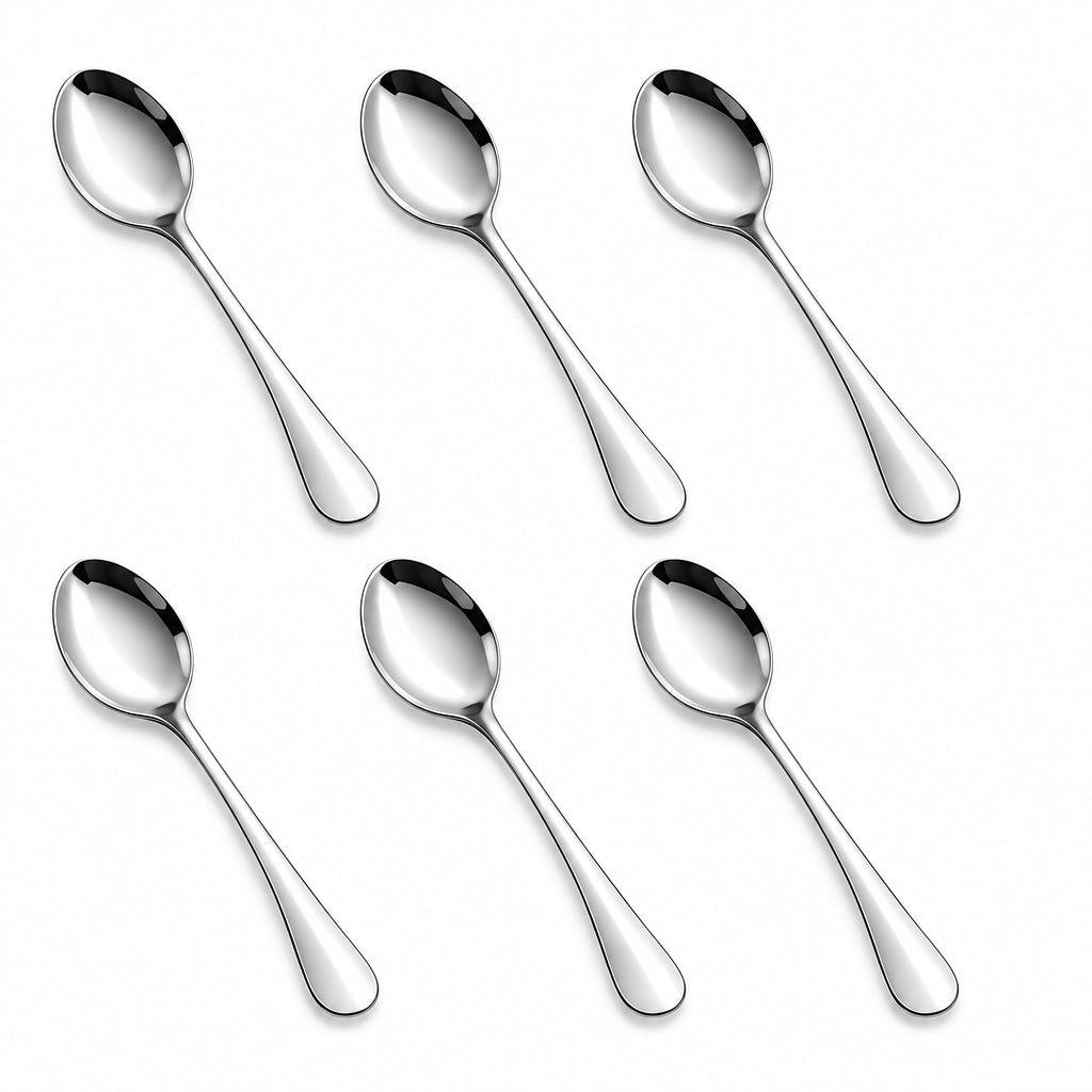 Tosaa Baby Spoon Royal Plain 16G 6-Piece Stainless Steel Spoon Set