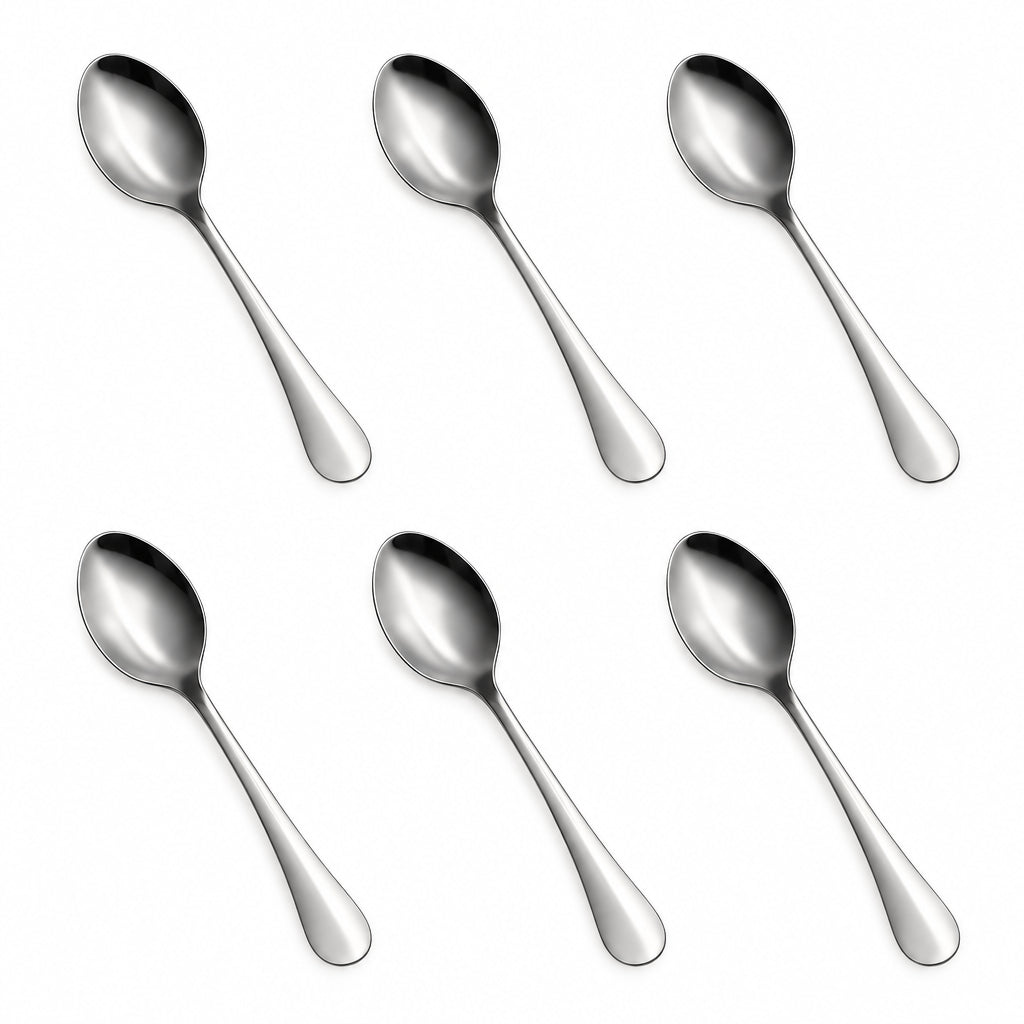 Tosaa Tea Spoon Royal Plain 16G 6-Piece Stainless Steel Spoon Set