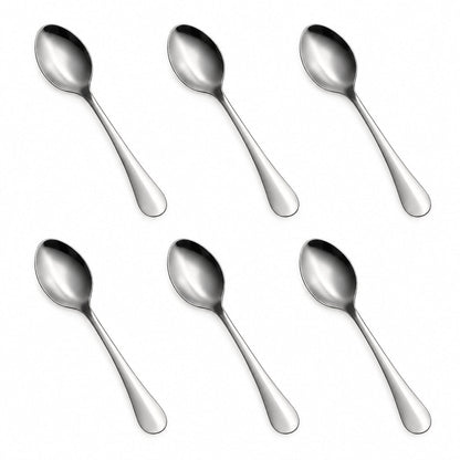 Tosaa Tea Spoon Royal Plain 16G 6-Piece Stainless Steel Spoon Set