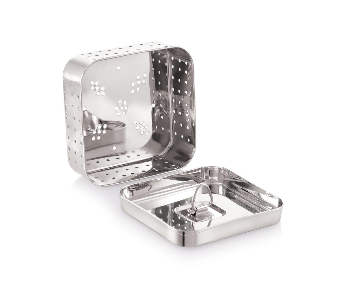 Tosaa Stainless Steel Paneer Maker Mould Small Size 250ml Square Shape
