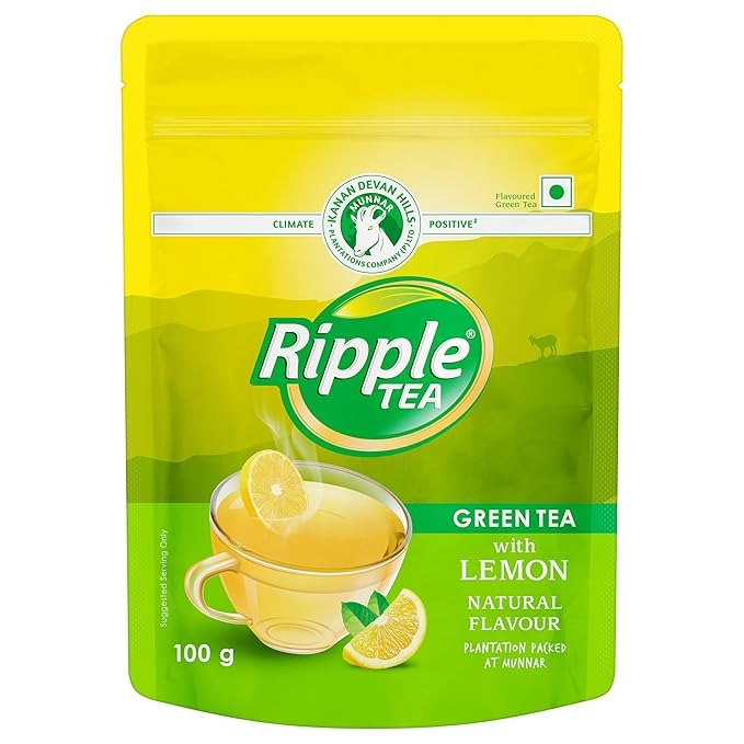 Ripple Green Tea with Natural Lemon - 100gm