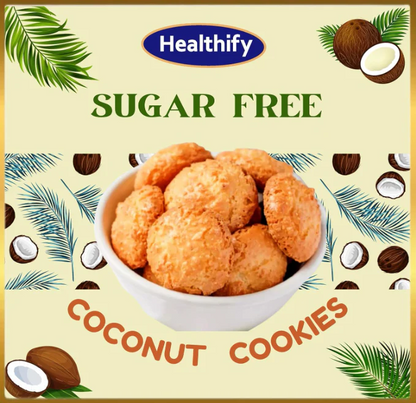 Healtify Sugar Free Coconut Cookies Biscuits - 50 Gm