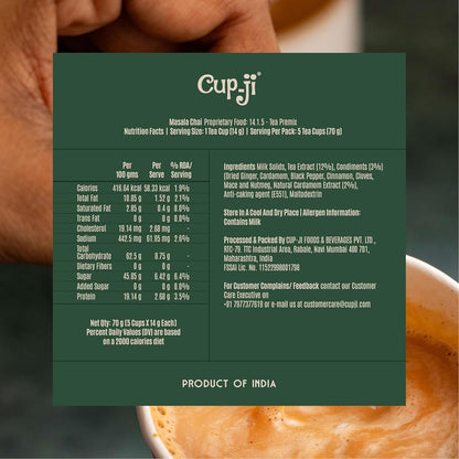 Cup-Ji Instant Masala Chai & Cappuccino Combo