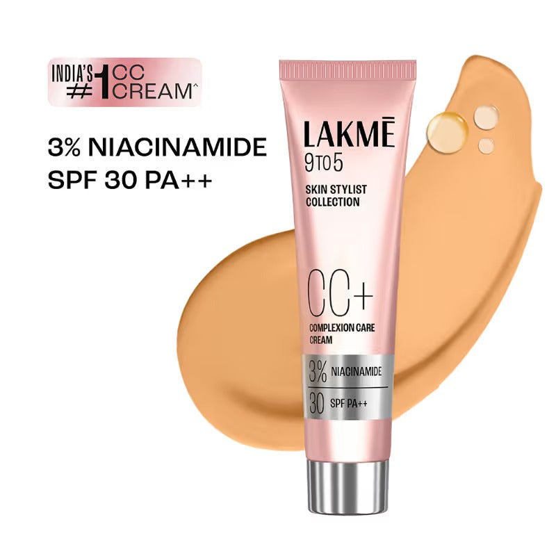 Lakme 9 to 5 Cc Cream Beige Tinted Moisturizer With SPF 30 Pa++ With Natural Coverage 01 Beige -20 gms